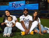 Randy Arozarena with his wife and kids. Randy Arozarena’s official Instagram account - @randy_arozarena